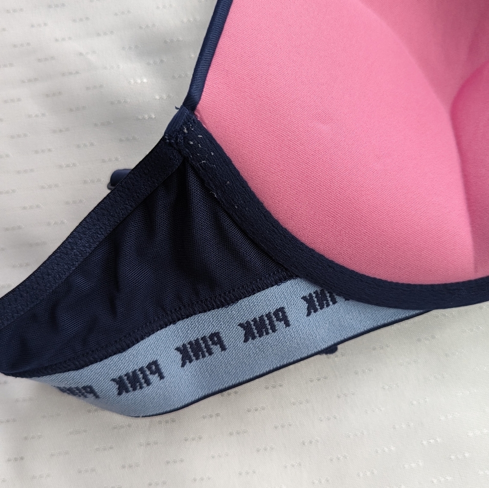 Victoria's Secret Wear Everywhere Super Push-up Bra | Navy | Size 36C - Picture 6 of 7